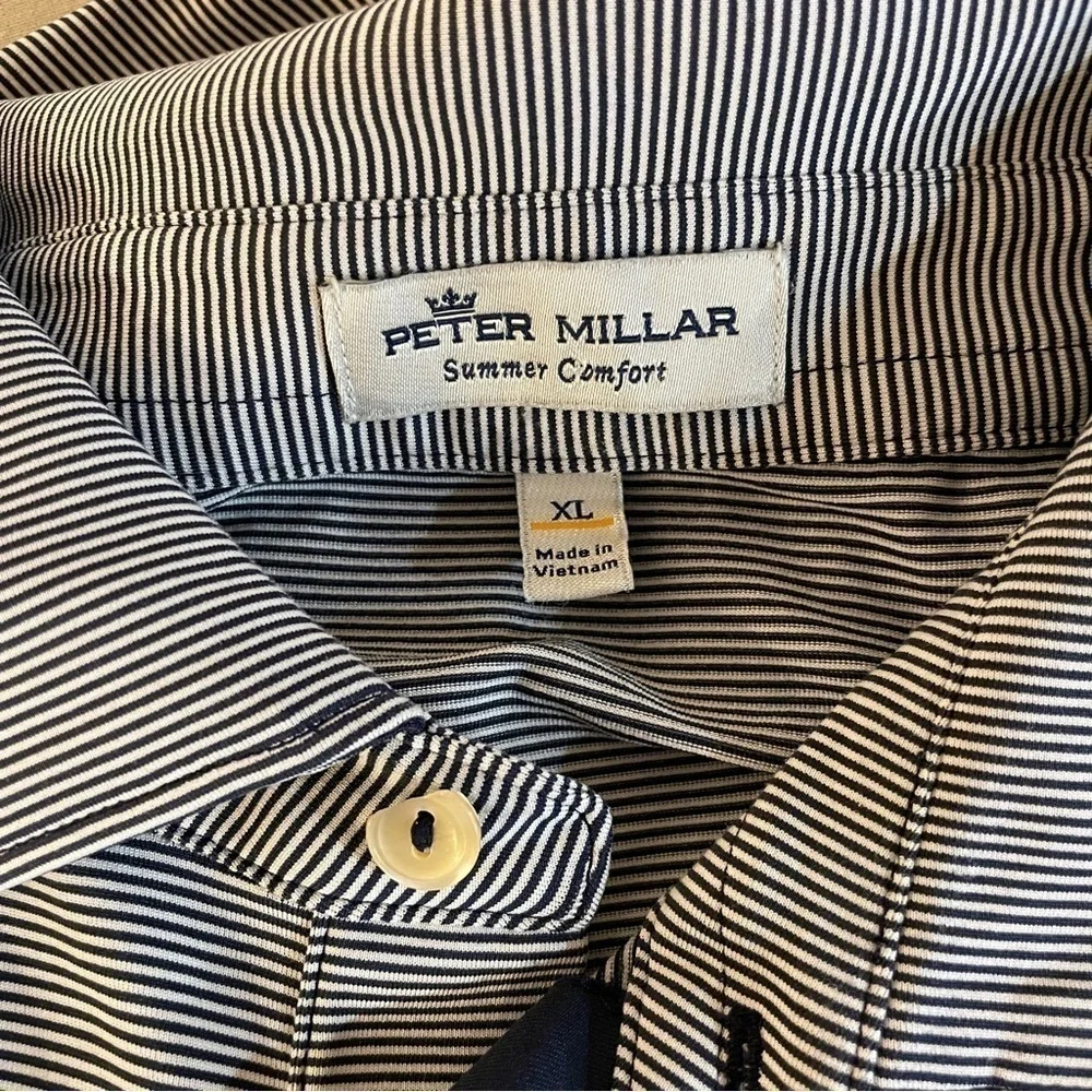 Peter Millar Summer Comfort Stripe Polo XL - Picture 5 of 5